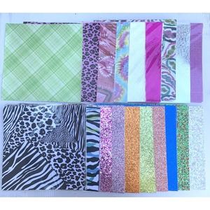 Recollections Glitter Foil Cardstock Paper Lot of 70 Pcs. 12x12 Crafts Scrapbook
